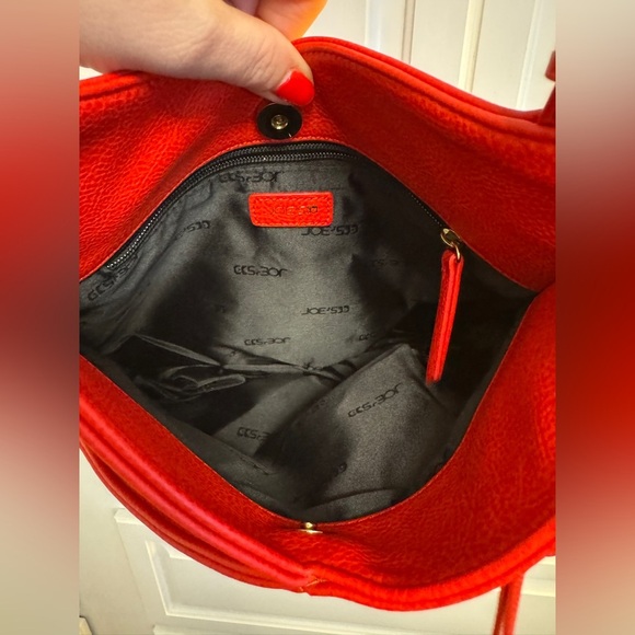 NWT JOE'S JEANS 👖 Crossbody Vegan Leather Red Adjustable Strap Bag Purse - Picture 5 of 9